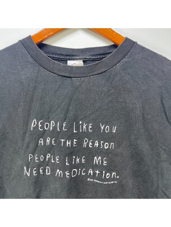 vintage Other - Vintage Sun Faded Black Brooklyn T Shirt Factory Funny Quote